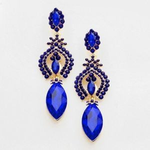 Marquise-Shaped Crystal Earrings